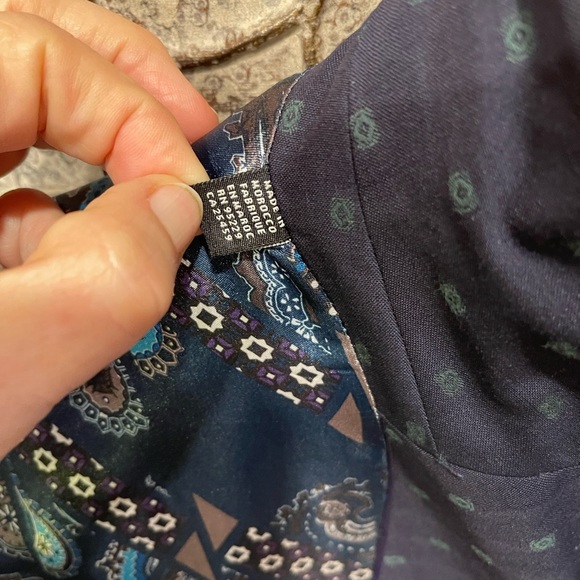 Ted Baker 46R Navy Wool Blazer Modern Fit Medallion - Picture 9 of 17